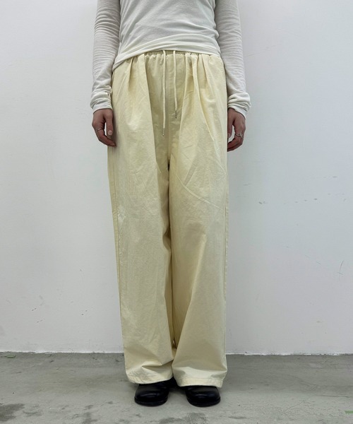 Dita Muaj.（ディータムアージュ）の「2WAYツイルウエスト巻ワイドパンツ【腰巻取り外し可】（その他パンツ・レディース・ブラック/ペールイエロー・FREE）」の12枚目の写真