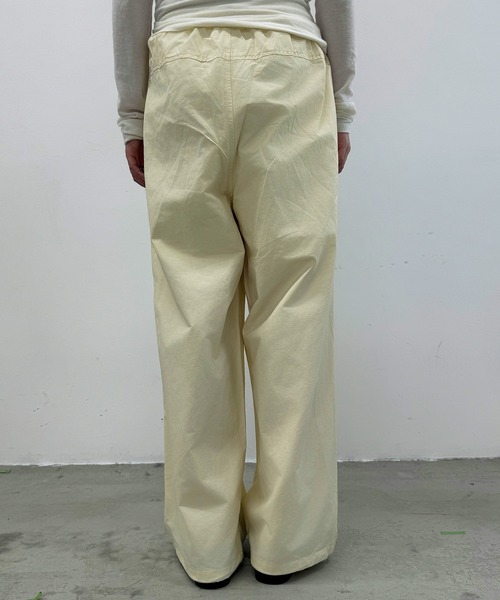 Dita Muaj.（ディータムアージュ）の「2WAYツイルウエスト巻ワイドパンツ【腰巻取り外し可】（その他パンツ・レディース・ブラック/ペールイエロー・FREE）」の14枚目の写真