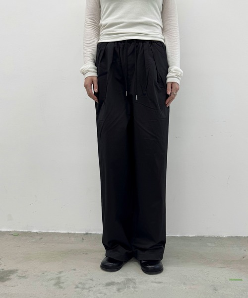 Dita Muaj.（ディータムアージュ）の「2WAYツイルウエスト巻ワイドパンツ【腰巻取り外し可】（その他パンツ・レディース・ブラック/ペールイエロー・FREE）」の22枚目の写真