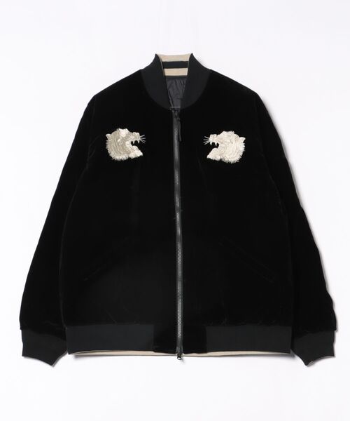 TAION(タイオン)の「【TAION】TAION-JK04JS ジャパンスペシャル リバーシブル スカジャン ダウンジャケット(スカジャン・メンズ・ブラック系2/ブラック/ネイビー系/レッド系その他/ブラック系1・4/3/2/1)」の3枚目の写真