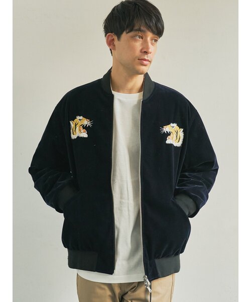 TAION(タイオン)の「【TAION】TAION-JK04JS ジャパンスペシャル リバーシブル スカジャン ダウンジャケット(スカジャン・メンズ・ブラック系2/ブラック/ネイビー系/レッド系その他/ブラック系1・4/3/2/1)」の5枚目の写真