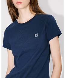 'Boke Flower' エンブロイダリー Tシャツ イン コットン