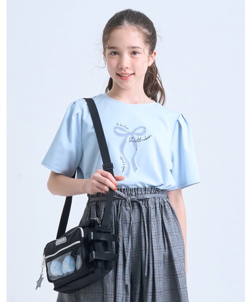 pom ponette junior(ポンポネットジュニア)の「ペットボトル入れつきカジュアルショルダーバッグ(ショルダーバッグ・キッズ・ライトブルー/エメラルド/ブラック・F)」の11枚目の写真