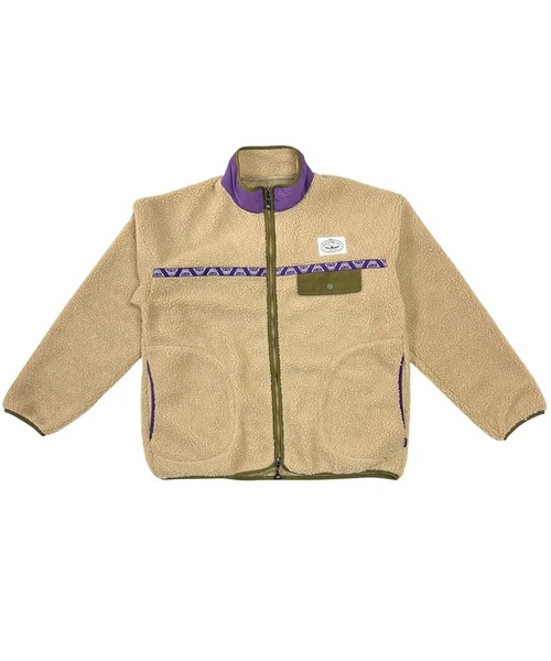 POLeR（ポーラー）の「POLER JACQUARD SHERPA JACKET（その他アウター・メンズ・ブラック/その他1/ベージュ・M/XL/L）」の2枚目の写真