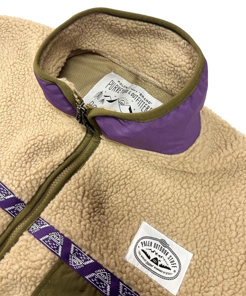 POLeR（ポーラー）の「POLER JACQUARD SHERPA JACKET（その他アウター・メンズ・ブラック/その他1/ベージュ・M/XL/L）」の7枚目の写真
