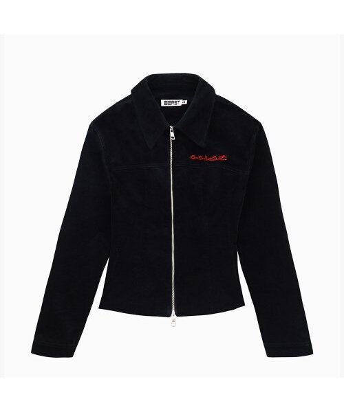 W-VELVET JACKET [BLACK]