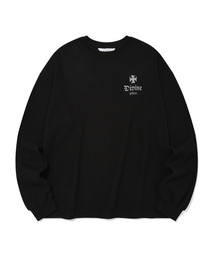 PHOS333（フォースサンサンサン）の「Divine Waffle Long Sleeved/Black（Tシャツ/カットソー）」