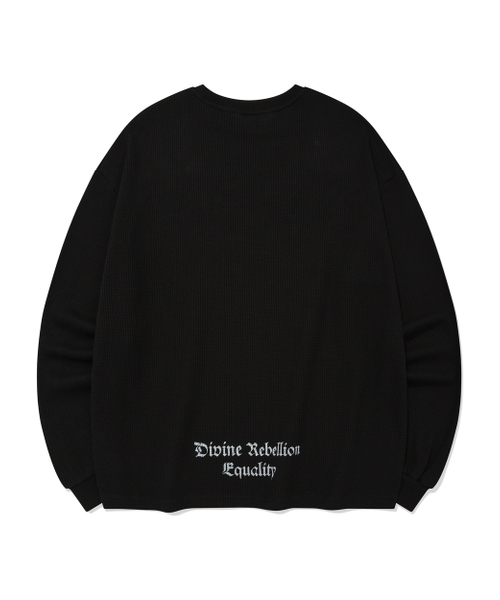 PHOS333(フォースサンサンサン)の「Divine Waffle Long Sleeved/Black(Tシャツ/カットソー・レディース・その他・MEDIUM/LARGE)」の2枚目の写真