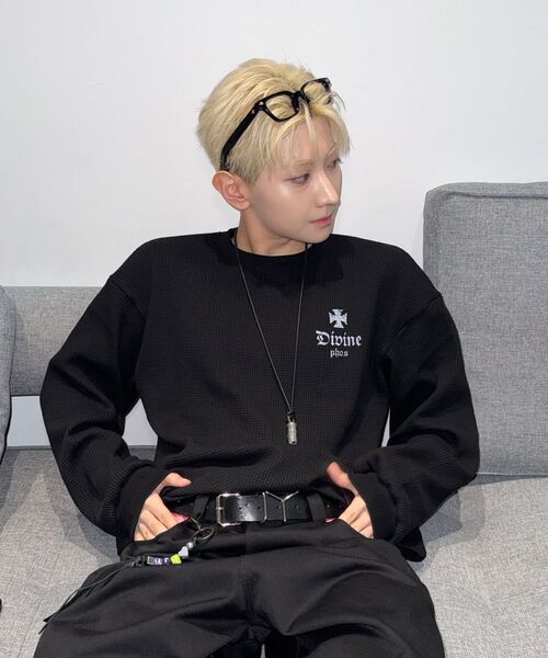 PHOS333(フォースサンサンサン)の「Divine Waffle Long Sleeved/Black(Tシャツ/カットソー・レディース・その他・MEDIUM/LARGE)」の9枚目の写真