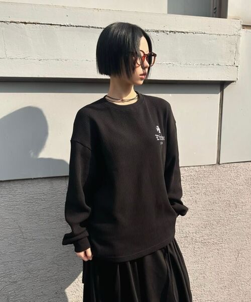 PHOS333(フォースサンサンサン)の「Divine Waffle Long Sleeved/Black(Tシャツ/カットソー・レディース・その他・MEDIUM/LARGE)」の10枚目の写真