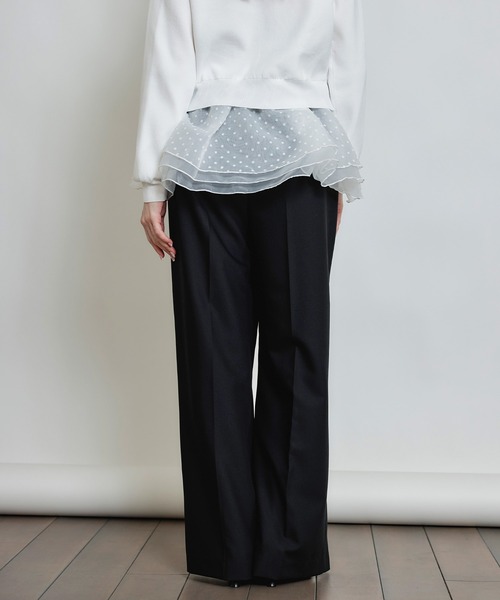 PICCIN(ピッチン)の「アジャスター付きタックワイドパンツ(その他パンツ・レディース・オフホワイト/ブラック/ピンク・S/M)」の16枚目の写真