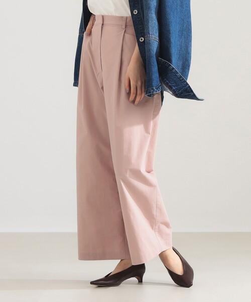 Demi-Luxe BEAMS（デミルクス ビームス）の「コンフォート タック パンツ（その他パンツ・レディース・ピンク/ネイビー・36/38）」の2枚目の写真