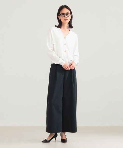 Demi-Luxe BEAMS（デミルクス ビームス）の「コンフォート タック パンツ（その他パンツ・レディース・ピンク/ネイビー・36/38）」の9枚目の写真