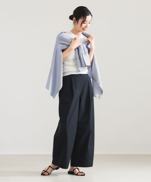 Demi-Luxe BEAMS（デミルクス ビームス）の「コンフォート タック パンツ（その他パンツ・レディース・ピンク/ネイビー・36/38）」の13枚目の写真