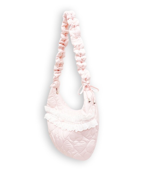 Honey Cinnamon（ハニーシナモン）の「ハートキルティングショルダーバッグ（ショルダーバッグ・レディース・ブラック/ピンク・FREE）」の18枚目の写真