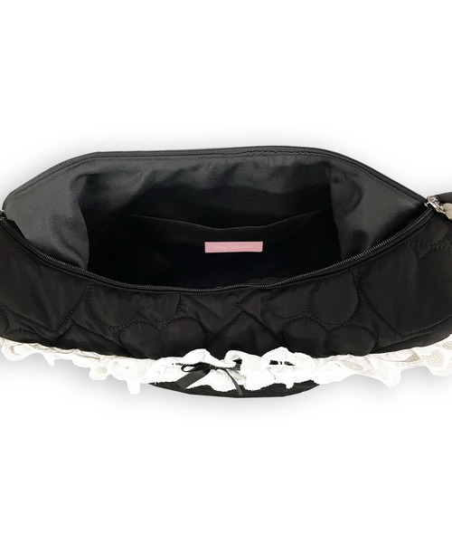 Honey Cinnamon（ハニーシナモン）の「ハートキルティングショルダーバッグ（ショルダーバッグ・レディース・ブラック/ピンク・FREE）」の14枚目の写真