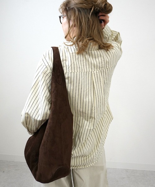 gossara(ゴサラ)の「【待望の再入荷】スエードタッチワンショルBAG(トートバッグ・レディース・ベージュ/ブラウン・FREE)」の20枚目の写真