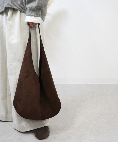 gossara(ゴサラ)の「【待望の再入荷】スエードタッチワンショルBAG(トートバッグ・レディース・ベージュ/ブラウン・FREE)」の22枚目の写真