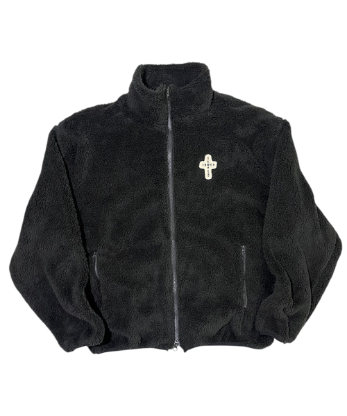 SK8ER ROCK(スケーターロック)の「Cross Logo Fleece Zip-Up Jacket ((black))(その他アウター・メンズ・その他・FREE)」の1枚目の写真