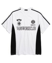 スポーティブロックコアVネック半袖Tシャツ (VS0033) ホワイト