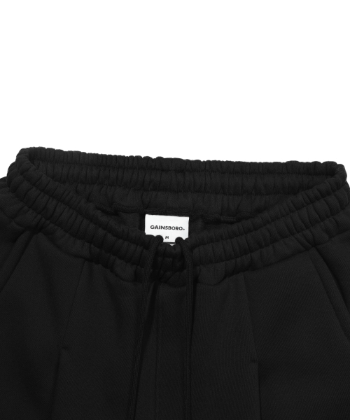 GAINSBORO(ゲインズボロ)の「ワンタックワイドスウェットパンツ_ブラック(スウェットパンツ・レディース・ブラック・S/M/L/XL)」の4枚目の写真