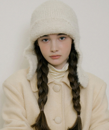 REORG（リオルグ）の「SOFT EARFLAP HAT COZY IVORY（ニットキャップ/ビーニー）」
