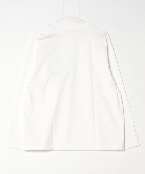 markaware（マーカウェア）の「COMFORT FIT L/S Tee（Tシャツ/カットソー・メンズ・ホワイト/ブラック・2）」の3枚目の写真