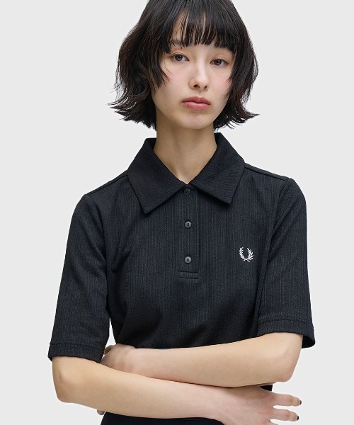Sheer Rib Polo Shirt／シアーリブポロシャツ（ポロシャツ）｜FRED