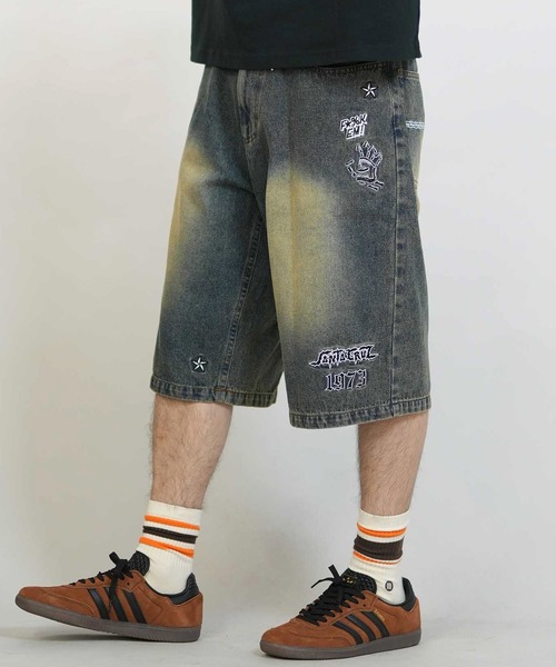 SANTA CRUZ（サンタクルーズ）の「【ムラサキスポーツ限定】SANTA CRUZ/サンタクルーズ ハーフパンツ ショートパンツ デニムショーツ 502262501（その他パンツ・メンズ・ブラック/ケミカルウォッシュ/グリーン・L/M）」の2枚目の写真