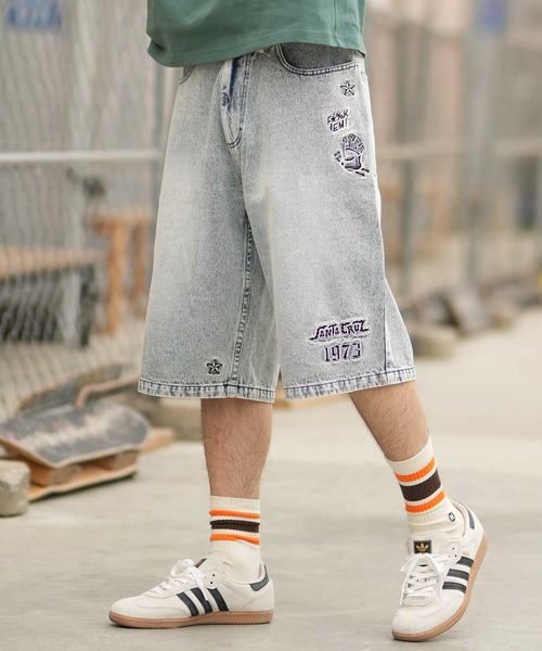 SANTA CRUZ（サンタクルーズ）の「【ムラサキスポーツ限定】SANTA CRUZ/サンタクルーズ ハーフパンツ ショートパンツ デニムショーツ 502262501（その他パンツ・メンズ・ブラック/ケミカルウォッシュ/グリーン・L/M）」の3枚目の写真