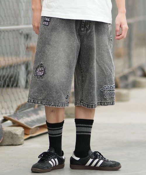 SANTA CRUZ（サンタクルーズ）の「【ムラサキスポーツ限定】SANTA CRUZ/サンタクルーズ ハーフパンツ ショートパンツ デニムショーツ 502262501（その他パンツ・メンズ・ブラック/ケミカルウォッシュ/グリーン・L/M）」の4枚目の写真