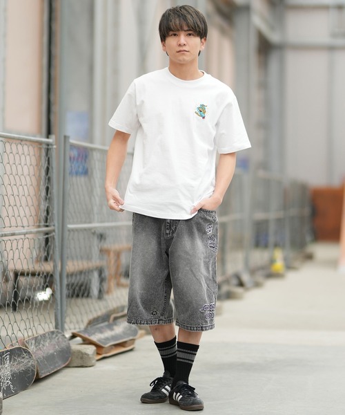 SANTA CRUZ（サンタクルーズ）の「【ムラサキスポーツ限定】SANTA CRUZ/サンタクルーズ ハーフパンツ ショートパンツ デニムショーツ 502262501（その他パンツ・メンズ・ブラック/ケミカルウォッシュ/グリーン・L/M）」の6枚目の写真