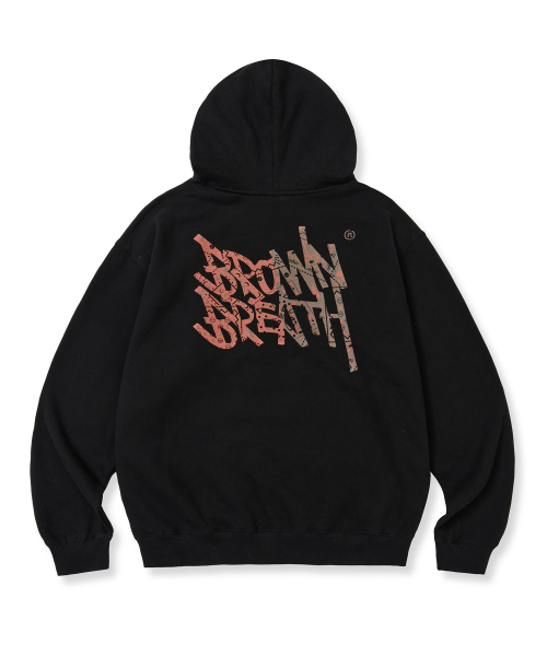 BROWNBREATH(ブラウンブレス)の「PAISLEY TAG HOODIE - BLACK(パーカー・レディース・その他・S/M/L/XL/2XL)」の1枚目の写真