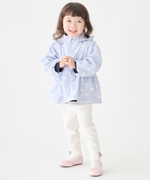 petit main（プティマイン）の「【プティプラ】GIRLS10分丈レギンス（レギンス/スパッツ・キッズ・ブルーグリーン/ブラック/ライトピンク/アイボリー/サックスブルー/ブルー/オフホワイト/ラベンダー/チャコール/ライトグリーン・110cm/100cm/120cm/80ｃｍ/130cm/90cm）」の3枚目の写真