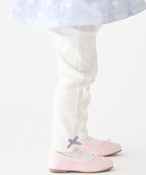 petit main（プティマイン）の「【プティプラ】GIRLS10分丈レギンス（レギンス/スパッツ・キッズ・ブルーグリーン/ブラック/ライトピンク/アイボリー/サックスブルー/ブルー/オフホワイト/ラベンダー/チャコール/ライトグリーン・110cm/100cm/120cm/80ｃｍ/130cm/90cm）」の11枚目の写真