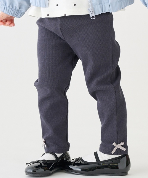 petit main（プティマイン）の「【プティプラ】GIRLS10分丈レギンス（レギンス/スパッツ・キッズ・ブルーグリーン/ブラック/ライトピンク/アイボリー/サックスブルー/ブルー/オフホワイト/ラベンダー/チャコール/ライトグリーン・110cm/100cm/120cm/80ｃｍ/130cm/90cm）」の12枚目の写真