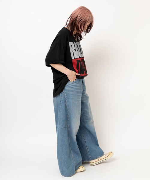 RNA(アールエヌエー)の「M2636 BIG BOXロゴBIG T(Tシャツ/カットソー・レディース・スミクロ/ピンク/ホワイト/グリーン・MEDIUM)」の16枚目の写真