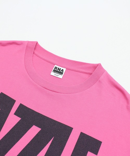 RNA(アールエヌエー)の「M2636 BIG BOXロゴBIG T(Tシャツ/カットソー・レディース・スミクロ/ピンク/ホワイト/グリーン・MEDIUM)」の21枚目の写真