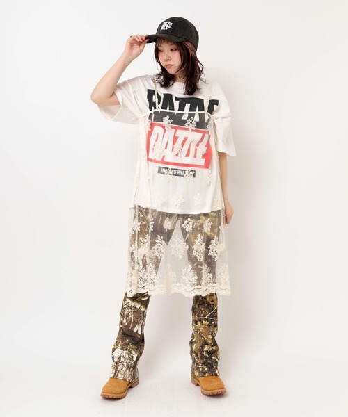 RNA(アールエヌエー)の「M2636 BIG BOXロゴBIG T(Tシャツ/カットソー・レディース・スミクロ/ピンク/ホワイト/グリーン・MEDIUM)」の12枚目の写真