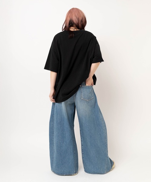 RNA(アールエヌエー)の「M2636 BIG BOXロゴBIG T(Tシャツ/カットソー・レディース・スミクロ/ピンク/ホワイト/グリーン・MEDIUM)」の17枚目の写真