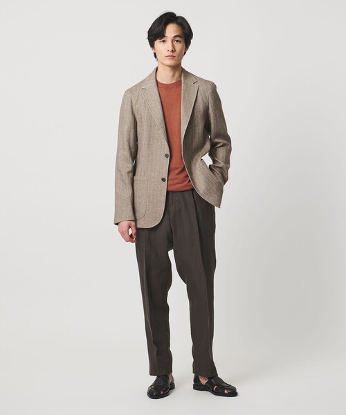 ストライプ 2ボタン テーラードジャケット T-MODEL（テーラード