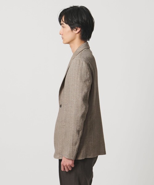 UNITED ARROWS（ユナイテッドアローズ）の「ストライプ 2ボタン テーラードジャケット T-MODEL（テーラードジャケット・メンズ・モカ・M/S/L/XL）」の4枚目の写真