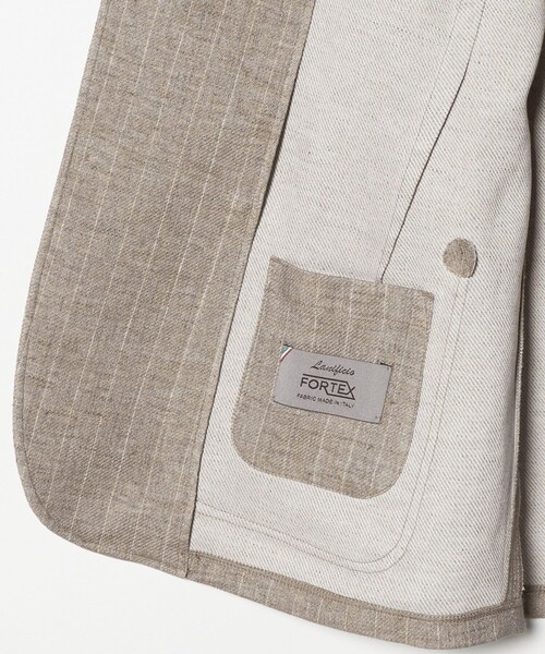 UNITED ARROWS（ユナイテッドアローズ）の「ストライプ 2ボタン テーラードジャケット T-MODEL（テーラードジャケット・メンズ・モカ・M/S/L/XL）」の13枚目の写真