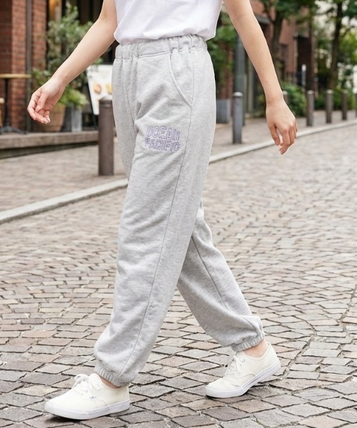 Ocean Pacific(オーシャンパシフィック)の「【OP/オーピー】レディース ロゴ スウェットパンツ(スウェットパンツ・レディース・ヘザーグレー/チャコール/ベージュ/グリーン/ホワイト・LARGE/X-LARGE/MEDIUM)」の2枚目の写真