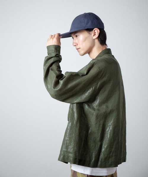 RACAL（ラカル）の「Fade Wash Flat Visor 6Panel Cap / フェードウォッシュフラットバイザー6パネキャップ（キャップ・メンズ・ブラック/ネイビー・FREE）」の2枚目の写真