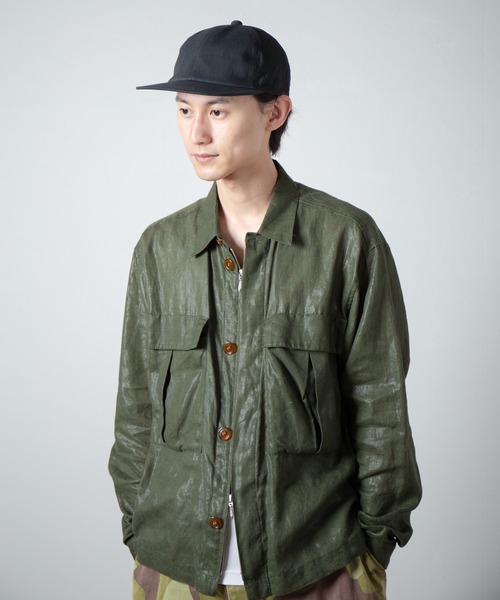 RACAL（ラカル）の「Fade Wash Flat Visor 6Panel Cap / フェードウォッシュフラットバイザー6パネキャップ（キャップ・メンズ・ブラック/ネイビー・FREE）」の7枚目の写真