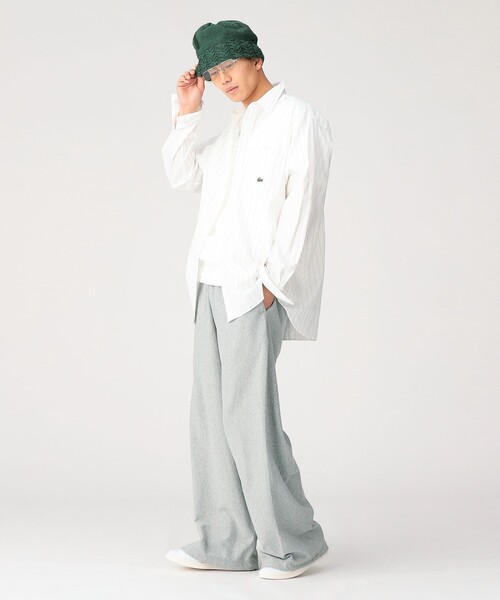 別注】LACOSTE / ストライプ シャツ（シャツ/ブラウス）｜LACOSTE