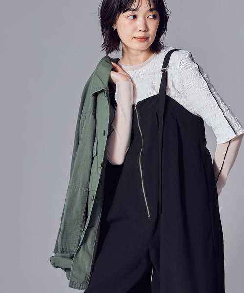 Gready Brilliant(グレディブリリアン)の「ウェザークロスサロペット(サロペット/オーバーオール・レディース・チャコールグレー/ブラック・FREE)」の15枚目の写真