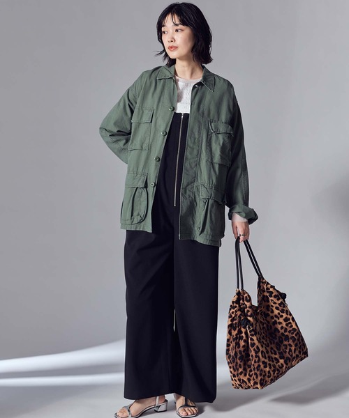 Gready Brilliant(グレディブリリアン)の「ウェザークロスサロペット(サロペット/オーバーオール・レディース・チャコールグレー/ブラック・FREE)」の8枚目の写真
