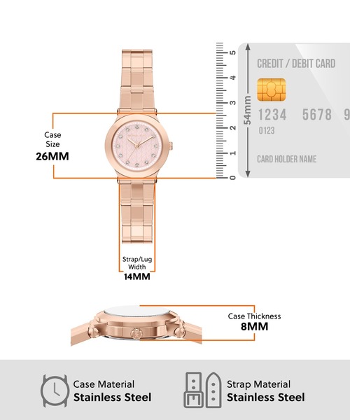 MICHAEL KORS(マイケルコース)の「マイケル・コース 腕時計 レディース アナログ ステンレス MK7568(アナログ腕時計・レディース・ピンクゴールド・FREE)」の5枚目の写真